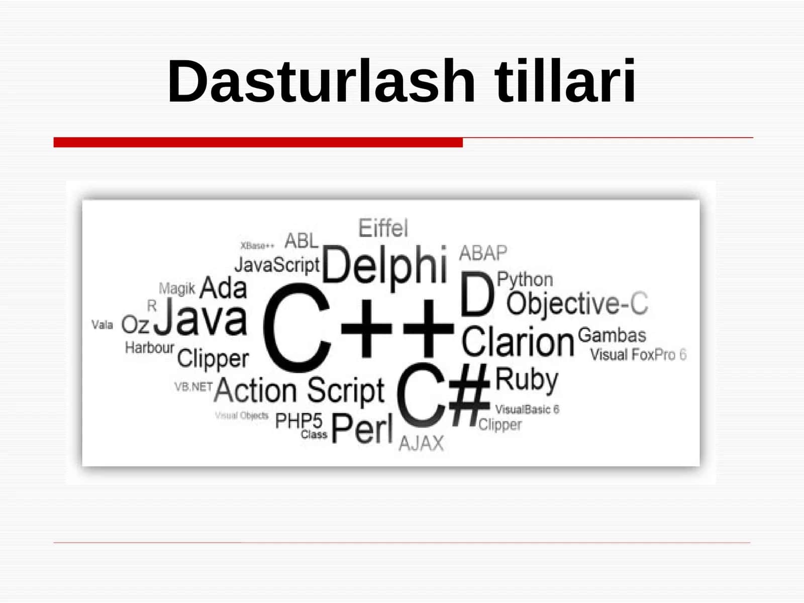 Dasturlashtillari