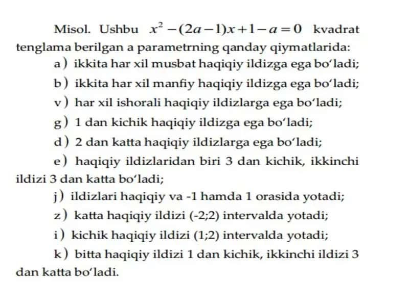 Kvadrat tenglama