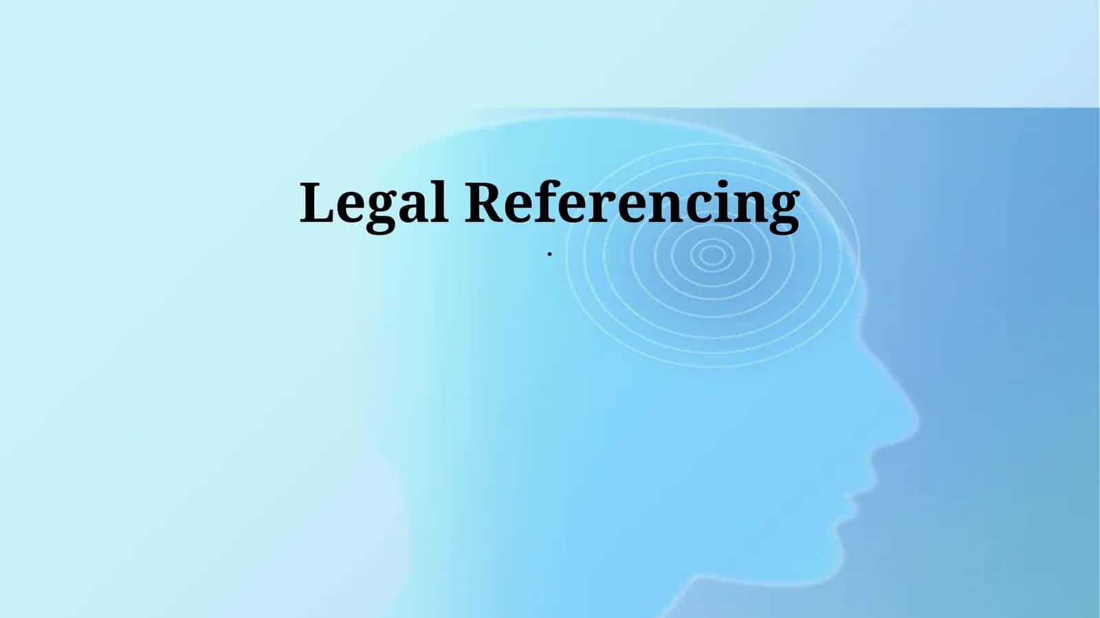 Legal Referencing