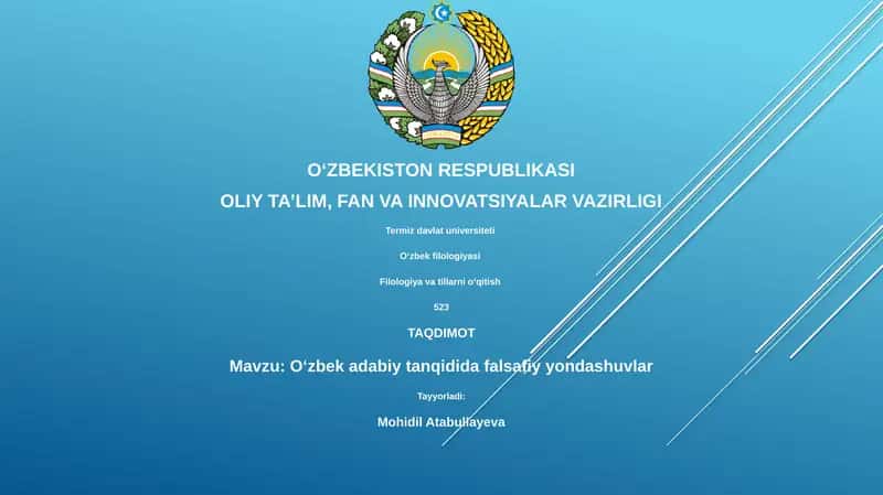 Oʻzbek adabiy tanqidida falsafiy yondashuvlar