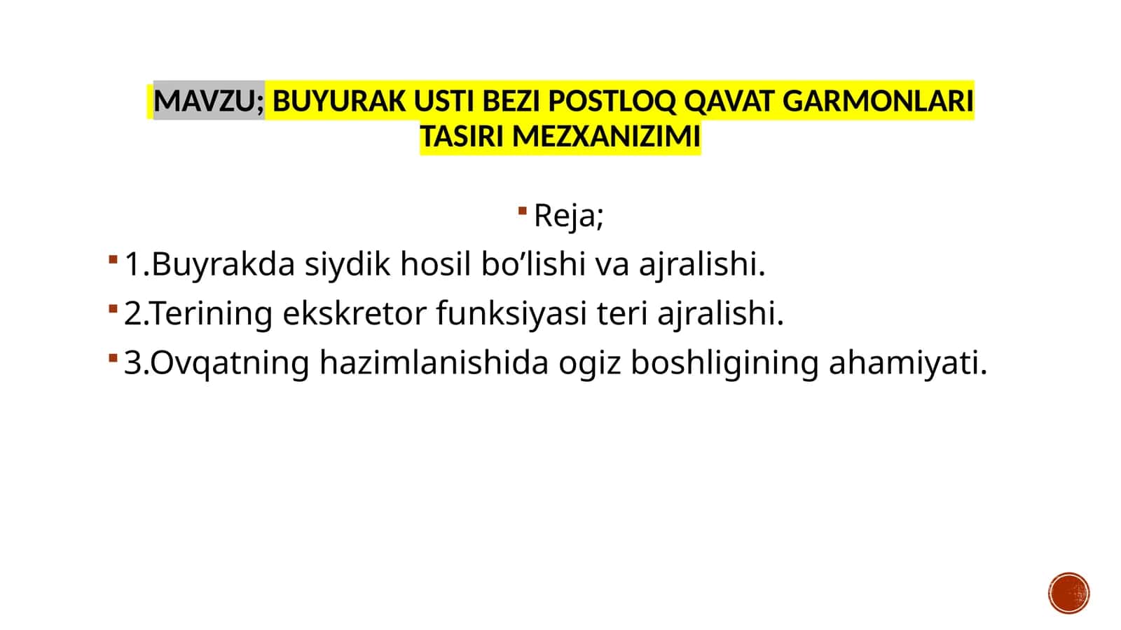 BUYURAK USTI BEZI POSTLOQ QAVAT GARMONLARI TASIRI MEZXANIZIMI