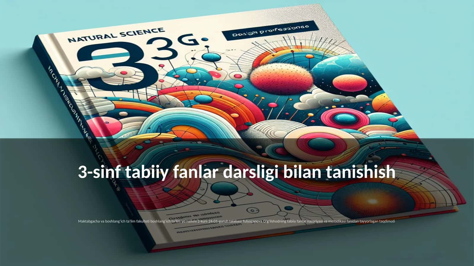 3-sinf tabiiy fanlar darsligi bilan tanishish