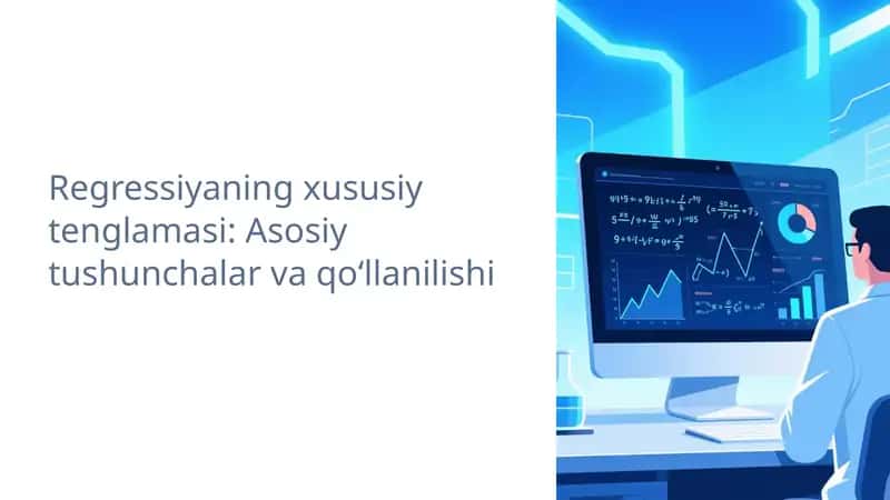 Regressiyaning xususiy tenglamasi