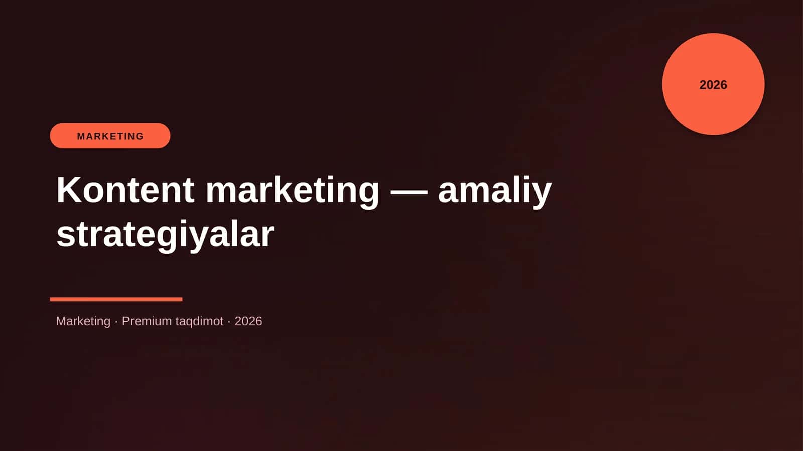 Kontent marketing — amaliy strategiyalar