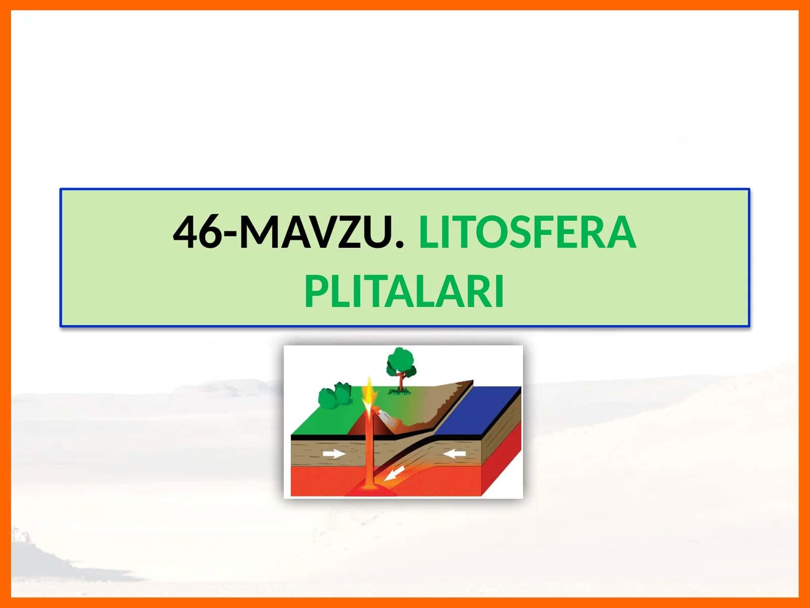 Litosfera Plitalari