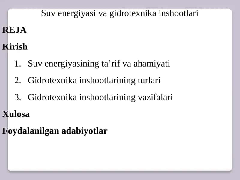 Gidrotexnika inshootlari