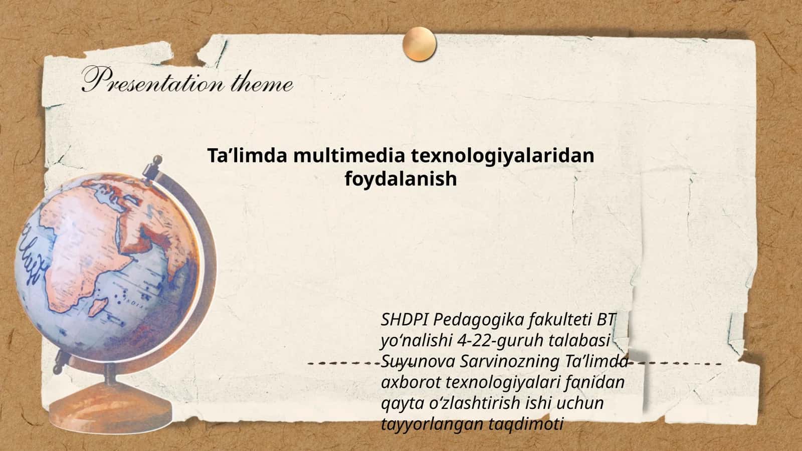 Taʼlimda multimedia texnologiyalaridan foydalanish