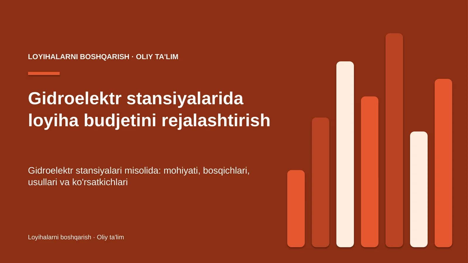 gidroelektr stansiyalarida loyiha budjetini rejalashtirish 9814