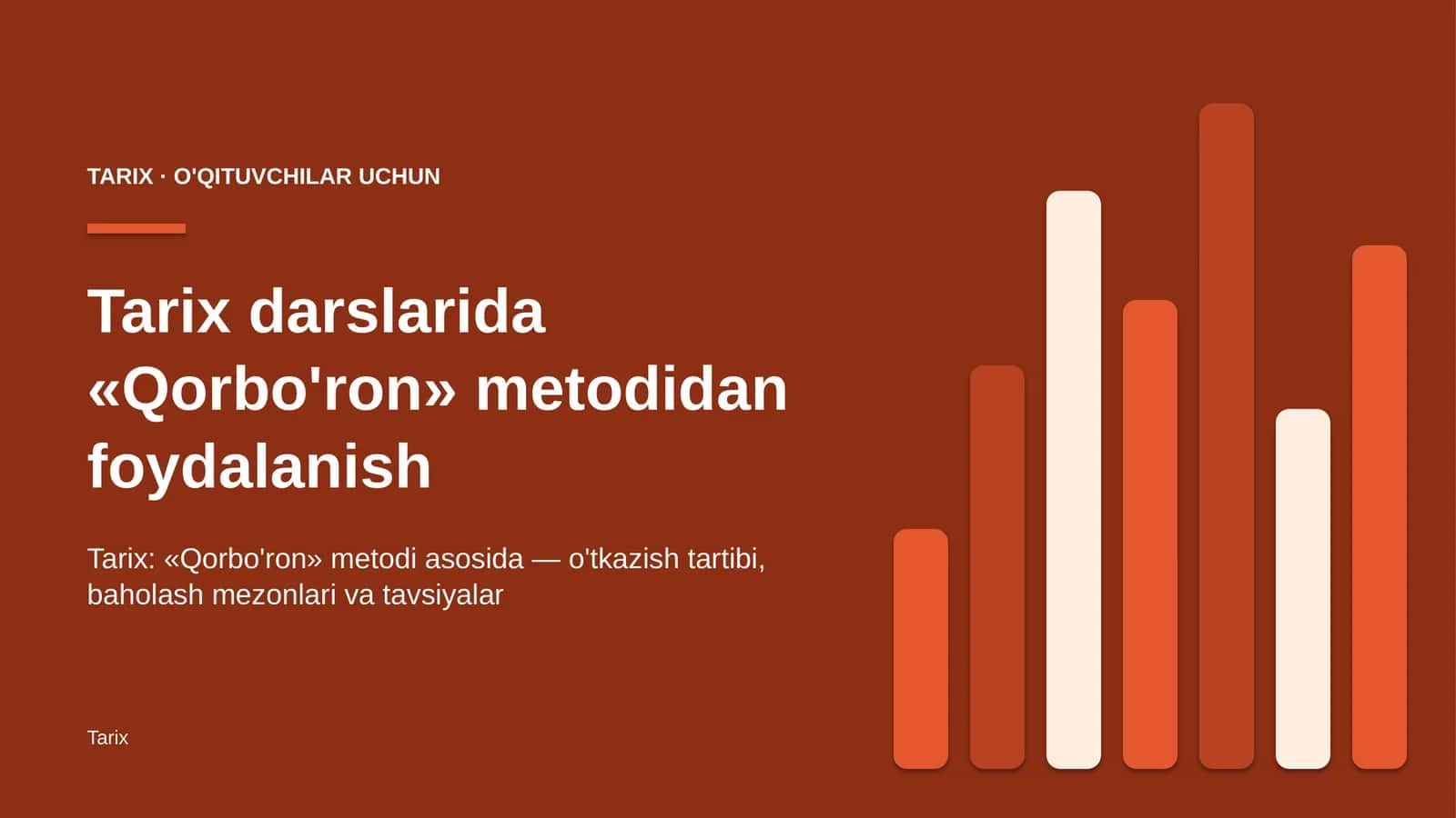 tarix darslarida qorbo'ron metodidan foydalanish 7259