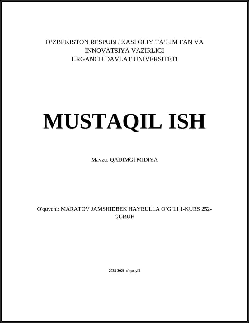 QADIMGI MIDIYA