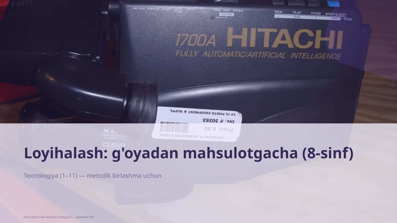 G'oyadan mahsulotgacha (8-sinf)
