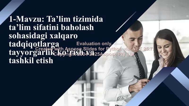Ta'lim tizimida ta'lim sifatini baholash sohasidagi xalqaro tadqiqotlarga tayyorgarlik ko‘rish va tashkil etish