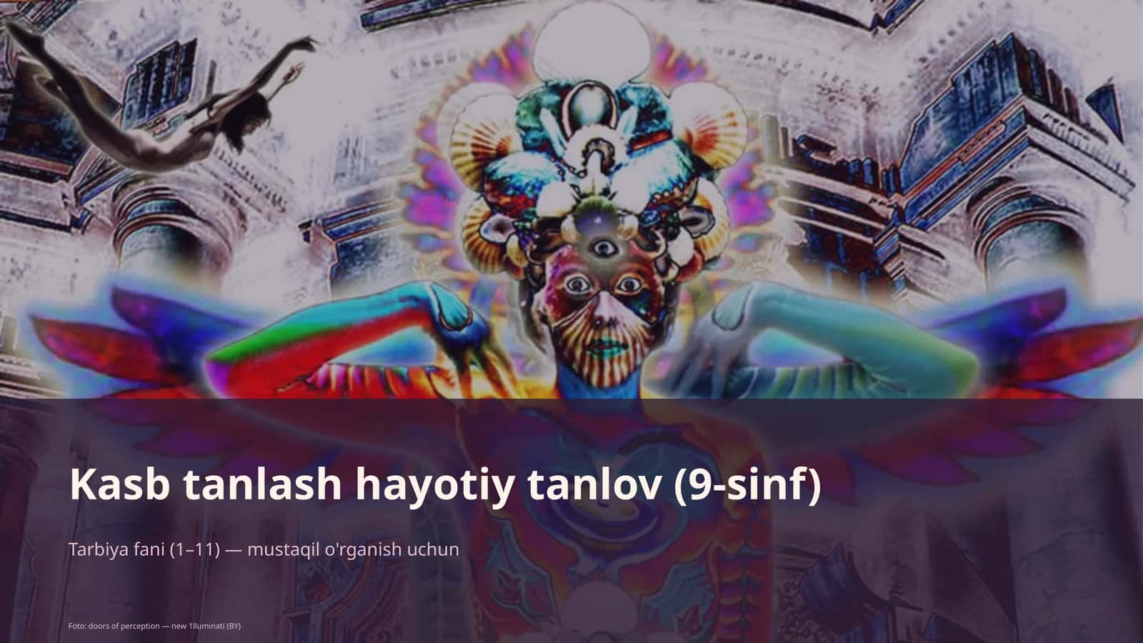Kasb tanlash hayotiy tanlov (9-sinf)