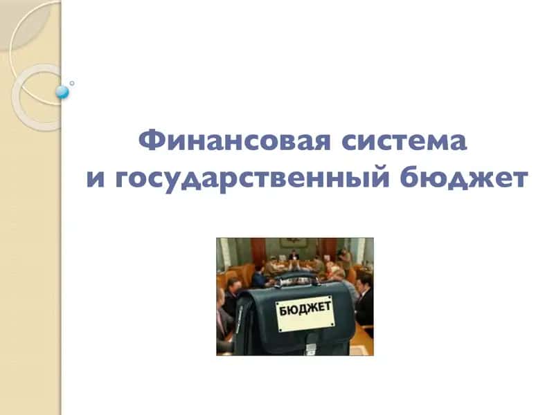 Финансовая система и государственный бюджет