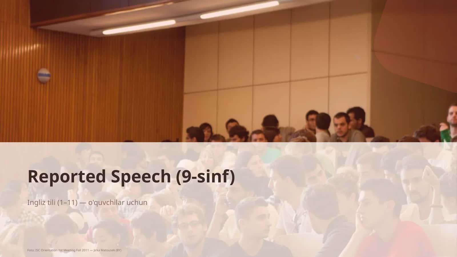 Reported Speech (9-sinf)