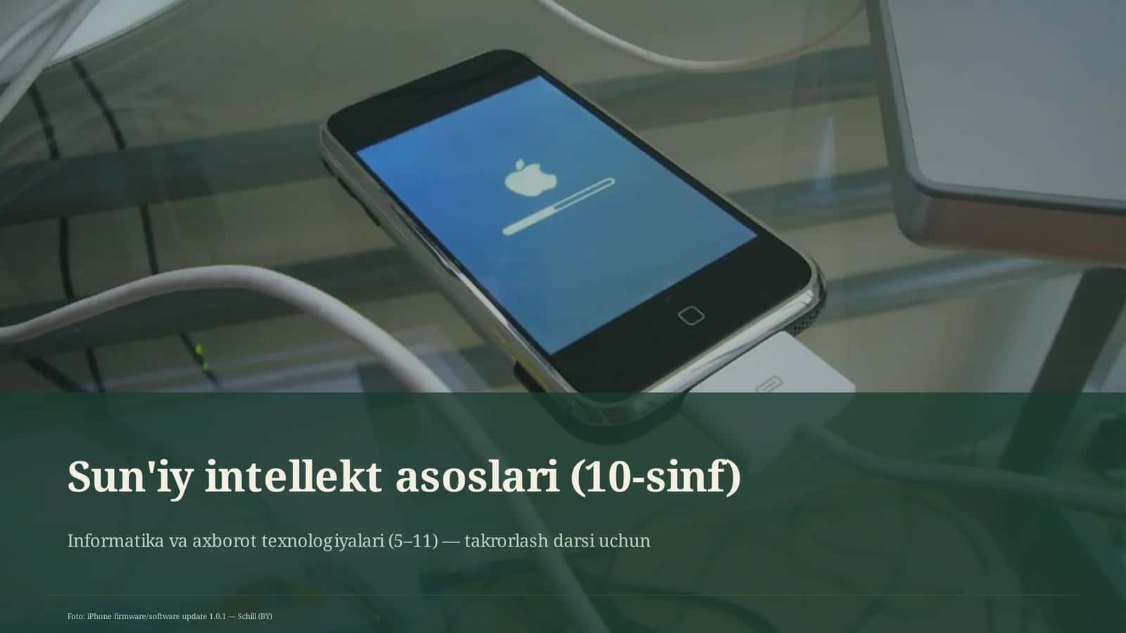 Sun'iy intellekt asoslari (10-sinf)