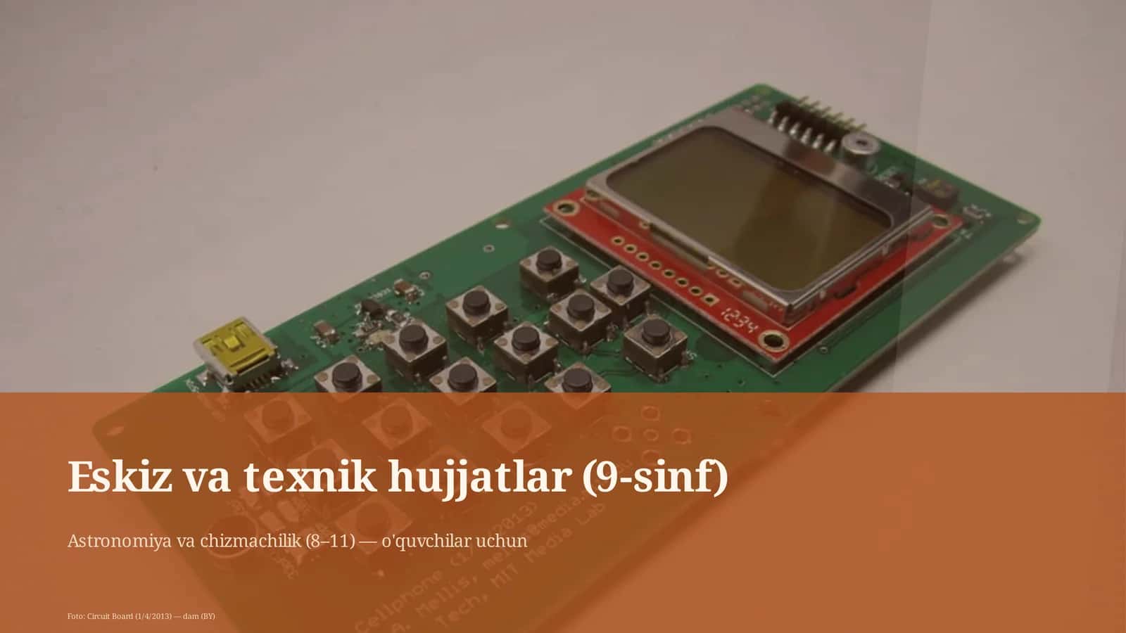 Eskiz va texnik hujjatlar (9-sinf)