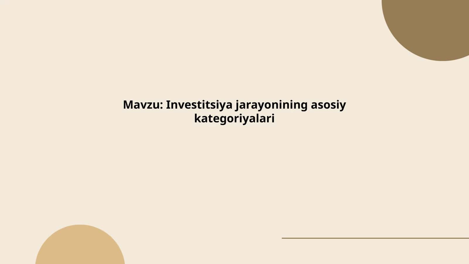 Xorijiy investitsiyalar