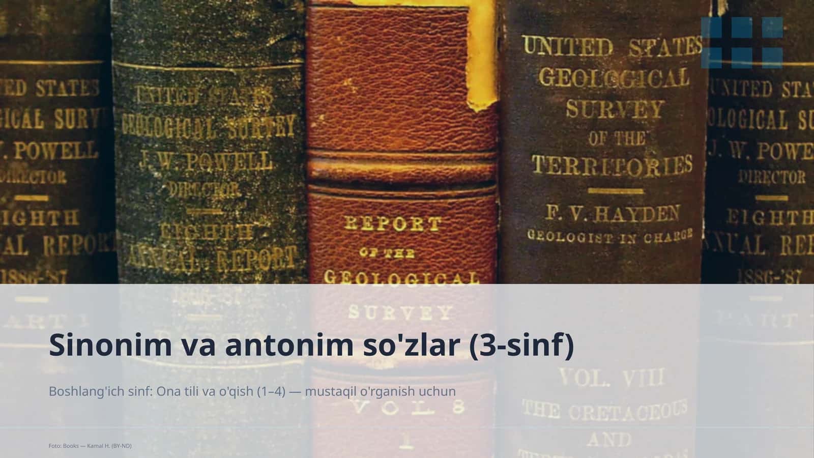 Sinonim va antonim so'zlar (3-sinf)