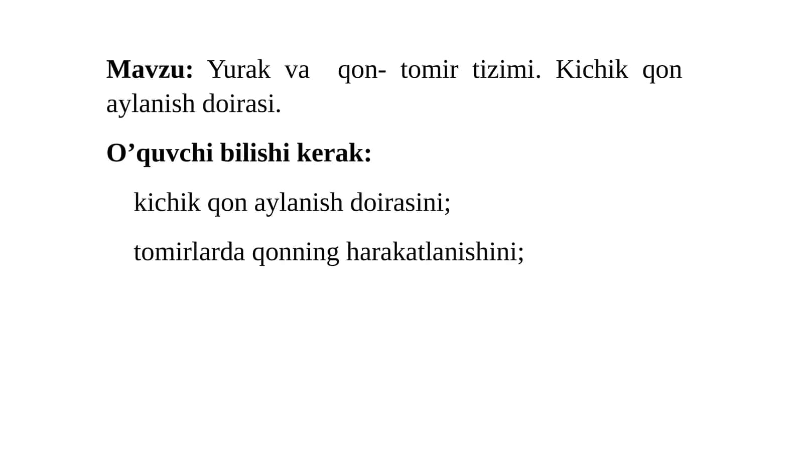 Yurak va qon tomir izimi