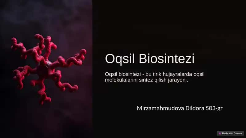 Oqsil Biosintezi