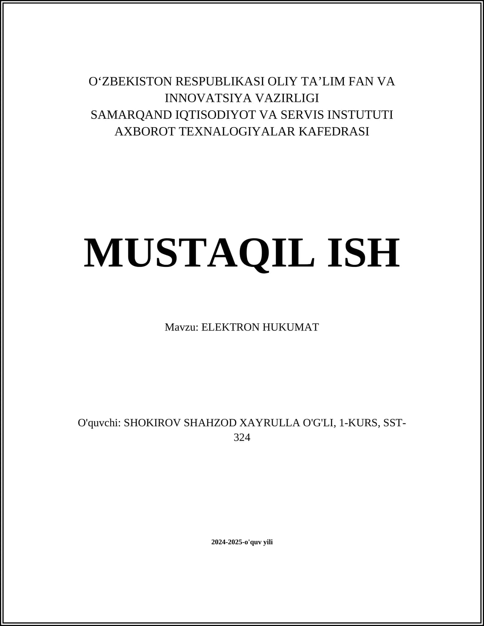 ELEKTRON HUKUMAT