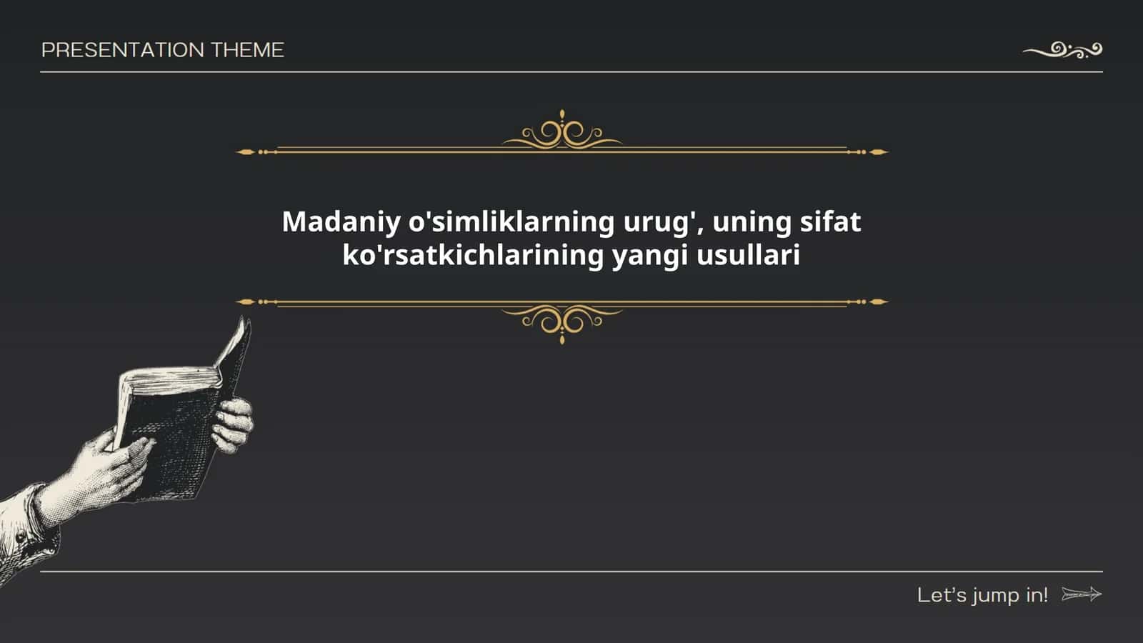 Madaniy o'simliklarning urug', uning sifat ko'rsatkichlarining yangi usullari