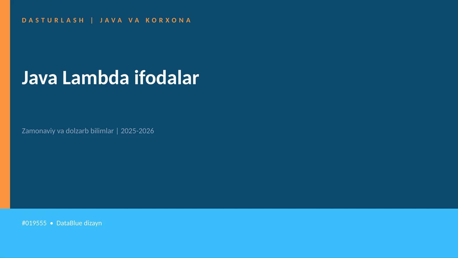 Java Lambda ifodalar