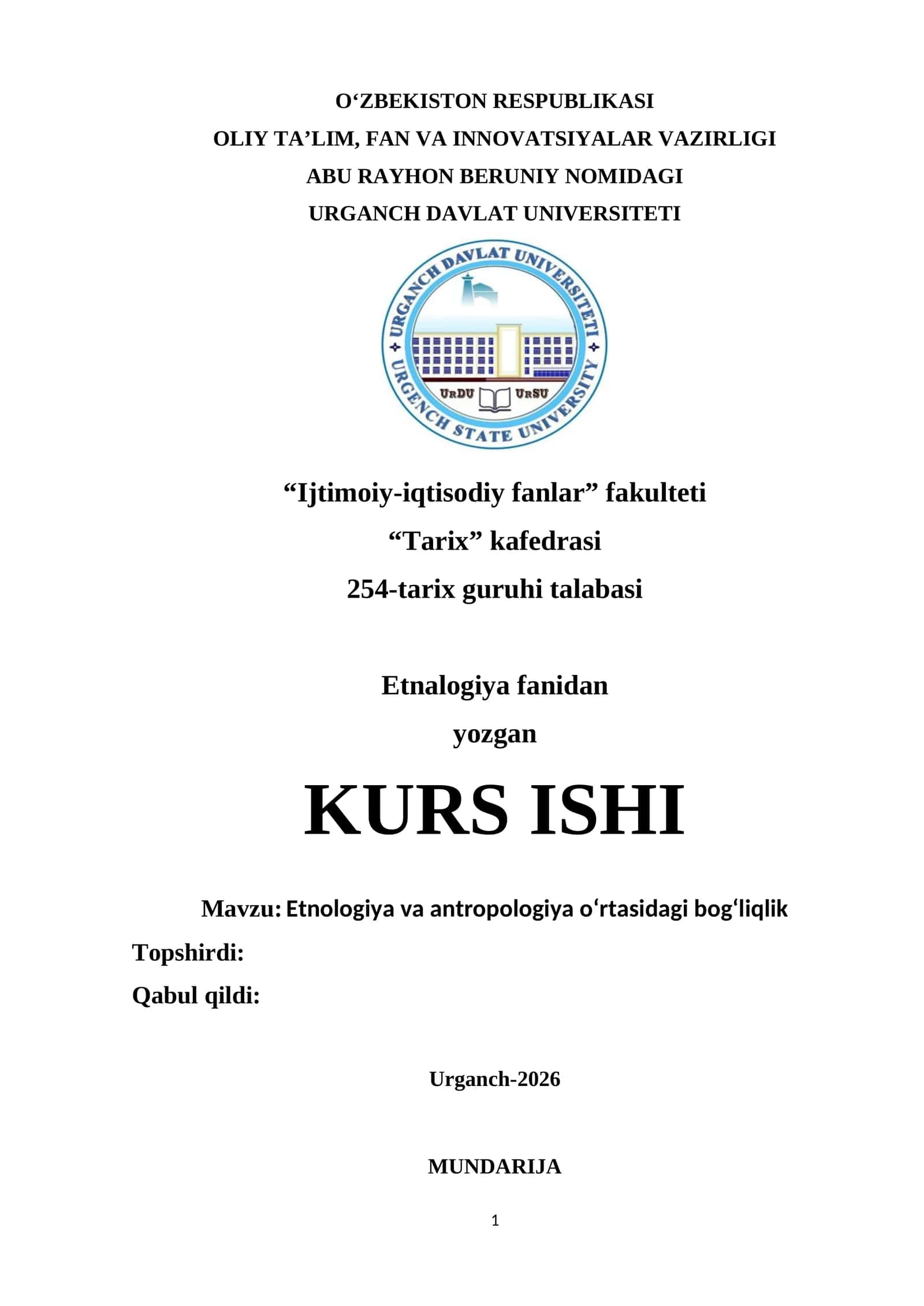KURS ISHI