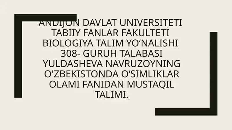 Oʻzbekistonning choʻl ekotizmlari va oʻsimliklari