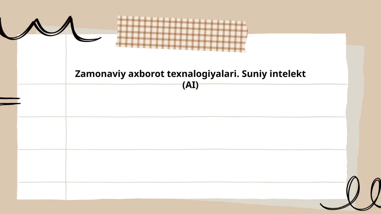 Sun'iy intellektning asosiy tushunchalari