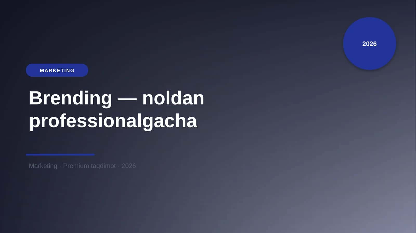 Brending — noldan professionalgacha