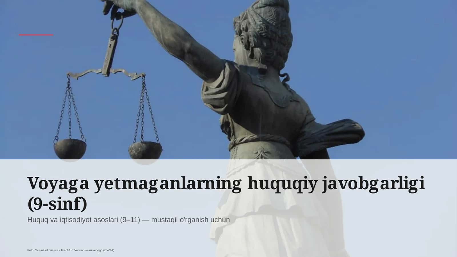 Huquq va iqtisodiyot asoslari (9–11)