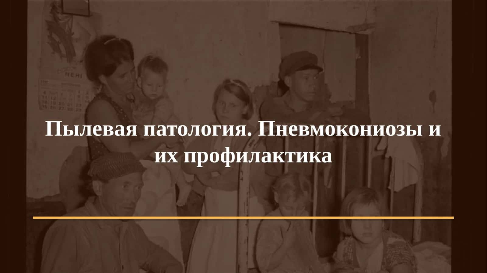 Пылевая патология. Пневмокониозы и их профилактика