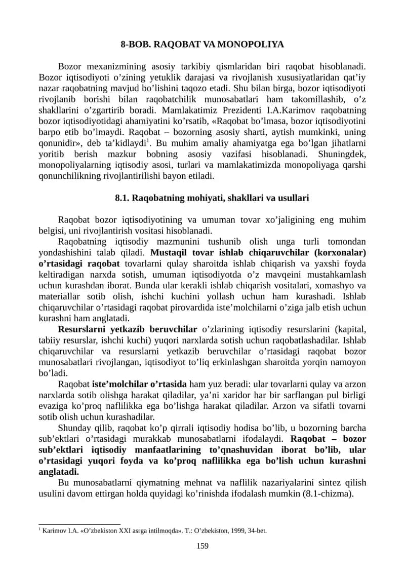 Raqobat va Monopoliya