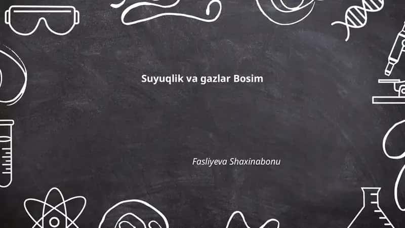 Suyuqlik va gazlar Bosim