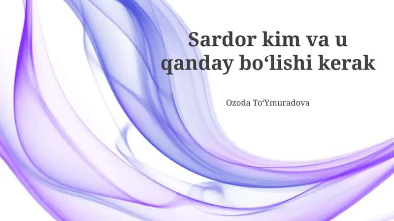Ideal Sardor profili