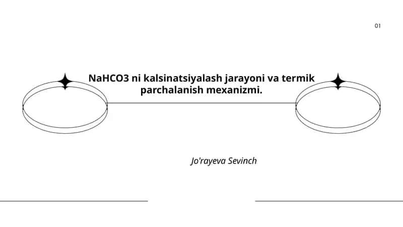 NaHCO3 kalsinatsiyalash va termik parchalanish
