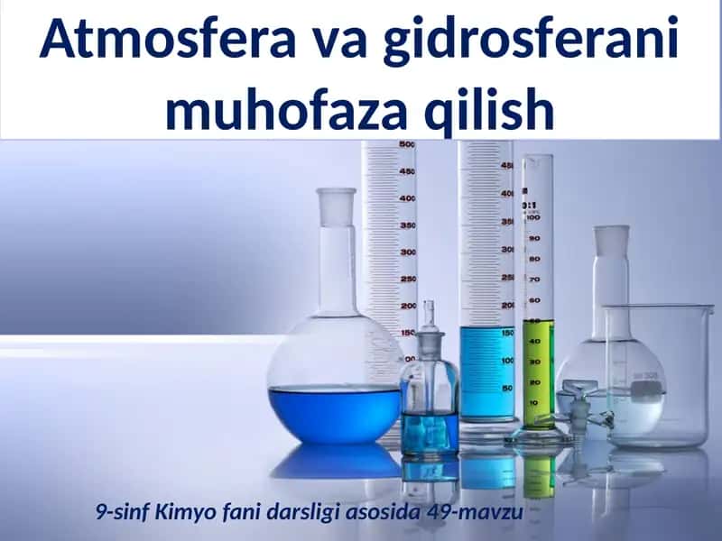 Atmosfera va gidrosferani muhofaza qilish