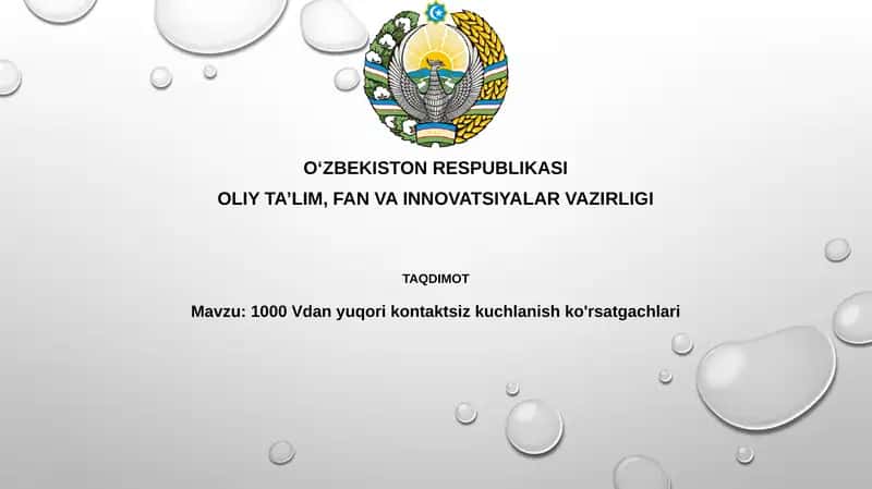 1000V dan yuqori kontaktsiz kuchlanish ko'rsatgichlari