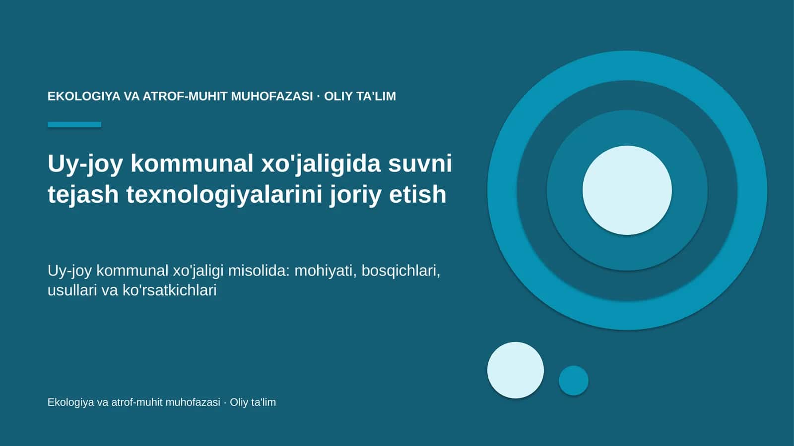 uy joy kommunal xo'jaligida suvni tejash texnologiyalarini joriy etish 7744