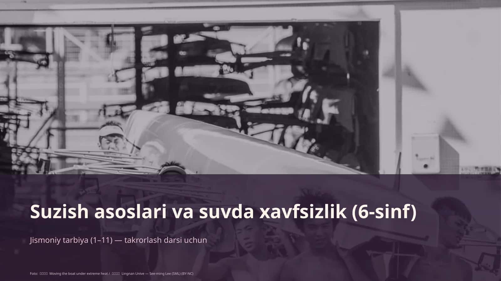 Suzish asoslari va suvda xavfsizlik (6-sinf)