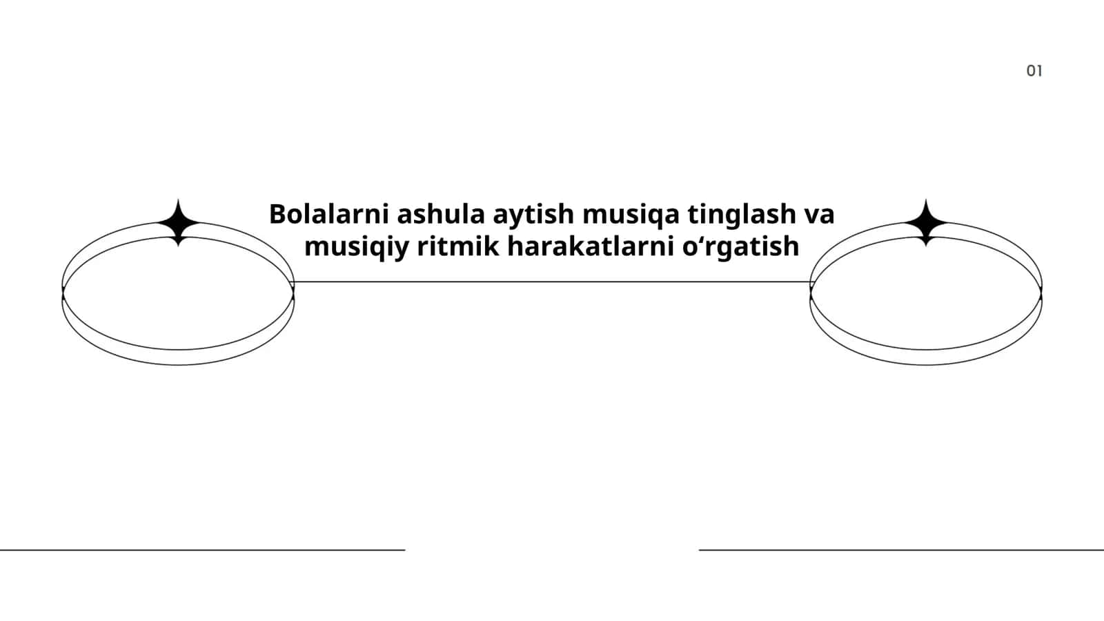 Bolalarni ashula aytish musiqa tinglash va musiqiy ritmik harakatlarni oʻrgatish