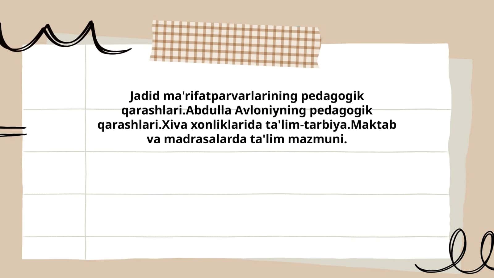 Jadid ma'rifatparvarlarining pedagogik qarashlari