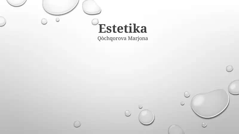 Estetika