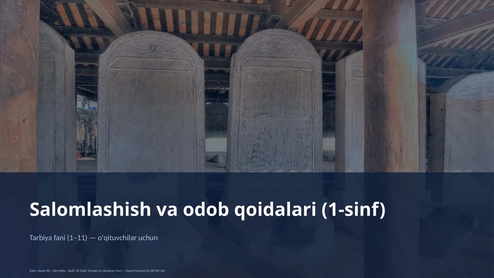 Salomlashish va odob qoidalari (1-sinf)