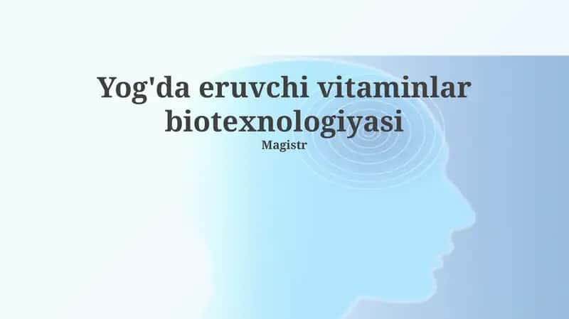 E vitamini biotexnologiyasi