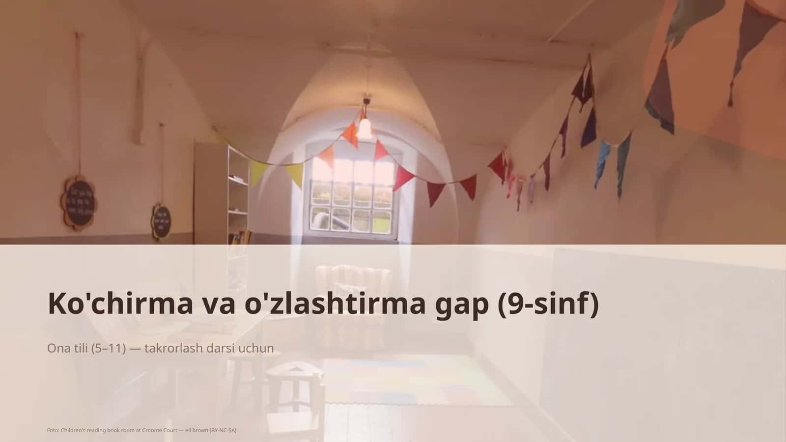 Ona tili (5–11) — takrorlash darsi uchun