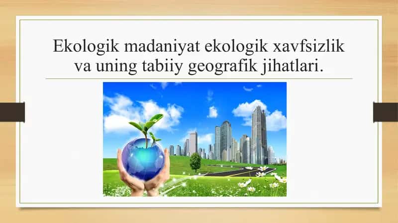 Ekologik madaniyat