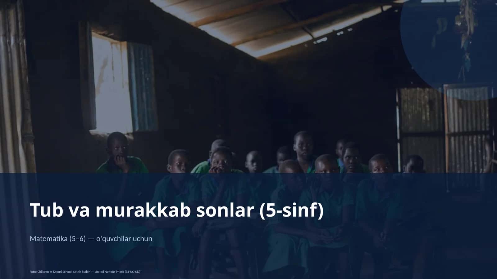 Tub va murakkab sonlar (5-sinf)